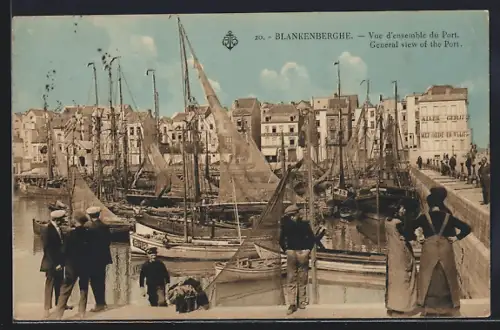 AK Blankenberghe, Vue d`ensemble du Port