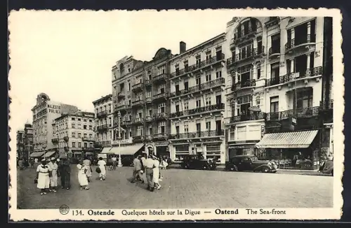 AK Ostende, Quelques hôtels sur la Digue