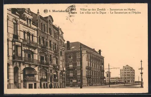AK Mariakerke Bain, Les villas sur la Digue, Le Sanatorium et l`Hydro