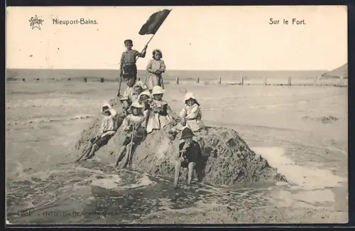 AK Nieuport-Bains, Sur le Fort