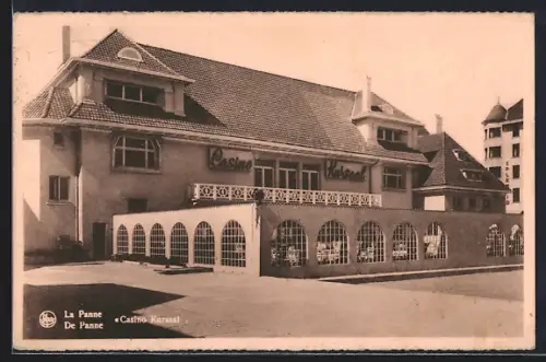 AK La Panne, Casino Kursaal mit Gartenterrasse