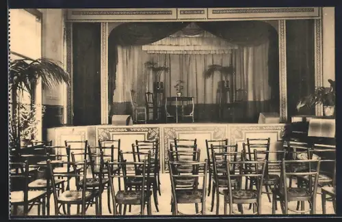 AK Brugge, Dag-en Kostschool der Zusters van den H. Jozef, Zilverstraat, 20, Festzaal: Tooneel