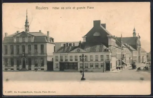 AK Roulers, Hôtel de ville et grande Place
