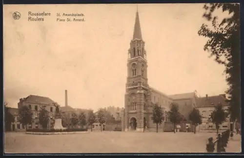 AK Roulers / Roussleare, St. Amandsplaats, Place St. Amand