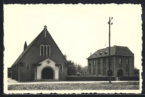 AK Beerse /Den hout, Kerk van O.-L. van Alt. Bijstand en Pastorij