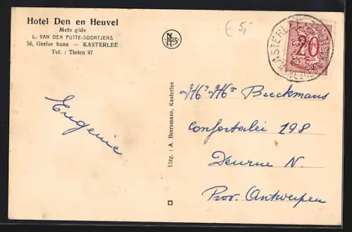 AK Kasterlee, Hotel Den en Heuvel, 56, Geelse baan
