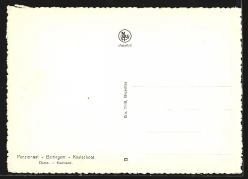 AK Beirlegem, Kostschool, Pensionnat, Classe