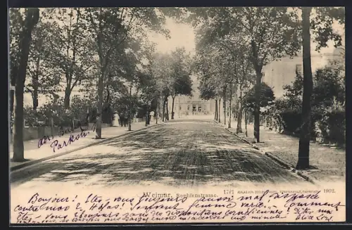 AK Weimar / Thüringen, Partie in der Sophienstrasse