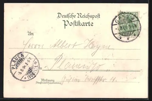 Lithographie Geyer, Felsformationen im Greifenstein-Gebiet, Blumen