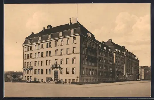 AK Berlin-Schöneberg, Mittelschule an der Mettestrasse, heute Rückert Gymnasium