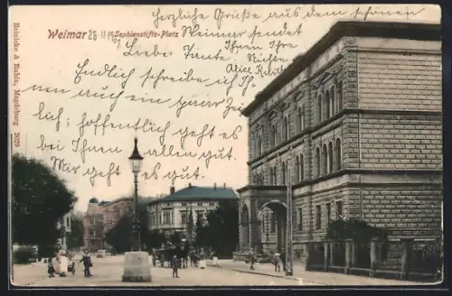 AK Weimar / Thüringen, Sophienstifts-Platz