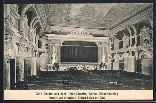 AK Berlin, Union-Theater, Alexanderplatz, Innenansicht