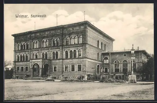 AK Weimar / Thüringen, Blick auf das Sophienstift