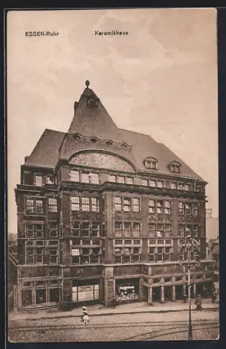 AK Essen /Ruhr, Keramikhaus mit Geschäften