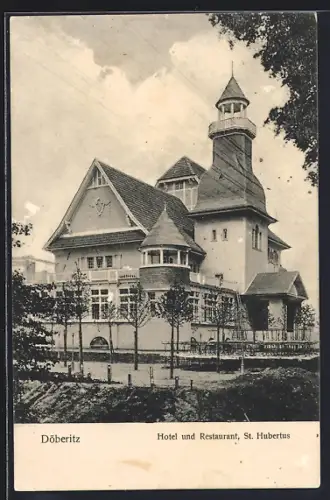 AK Döberitz / Dallgow, Hotel und Restaurant St. Hubertus