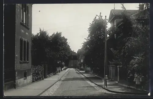 Foto-AK Neudietendorf, Strassenpartie im Ort