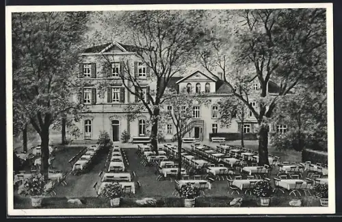 AK Oberursel /Taunus, Hotel-Restaurant Schützenhof mit Garten