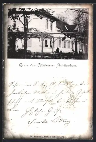 AK Oldisleben, Gasthaus Oldislebener Schützenhaus