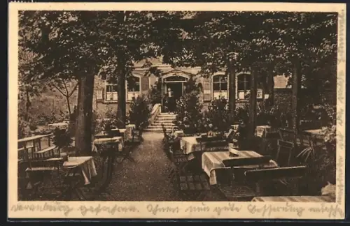 AK Derenburg a. Harz, Gasthaus Schützenhaus, Inh. Ernst Müller