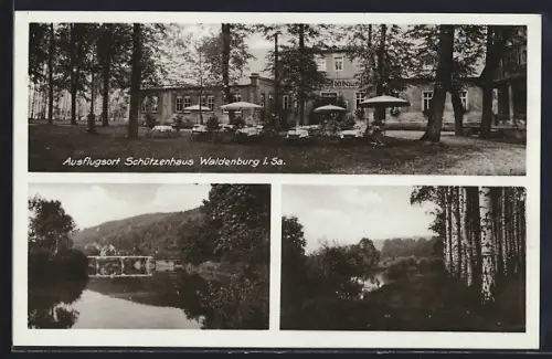 AK Waldenburg i. Sa., Gasthof Schützenhaus, Bes. Karl List