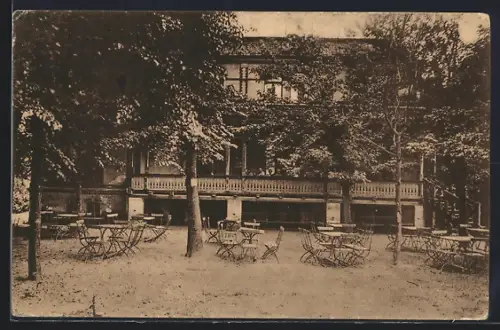 AK Zehlendorf, Restaurant Schützenhaus in der Machnower Strasse, Bes. Hermann Warnicke