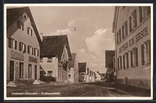 AK Kirchheim / Schwaben, Strassenansicht