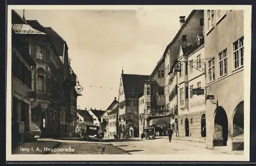 AK Isny i. A., Partie in der Hauptstrasse