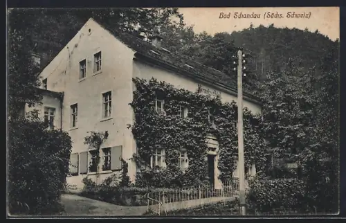 AK Bad Schandau /Sächs. Schweiz, Hotel Villa Kirnitzschtal