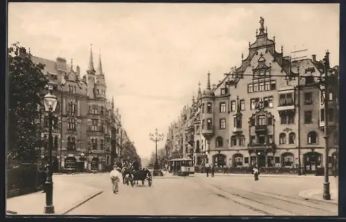 AK Koblenz, Blick in die Mainzerstrasse