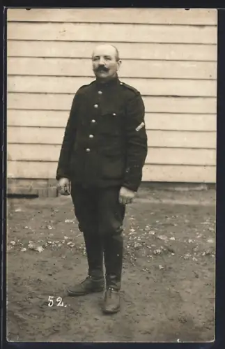 Foto-AK Minden / Weser, Gefangenenlager, Kriegsgefangener Soldat, POW