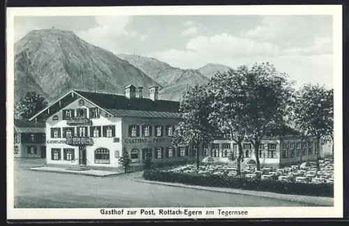 AK Rottach-Egern a. Tegernsee, Gasthof zur Post