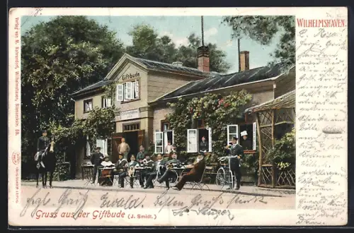 AK Wilhelmshaven, Gasthaus Giftbude v. J. Smidt