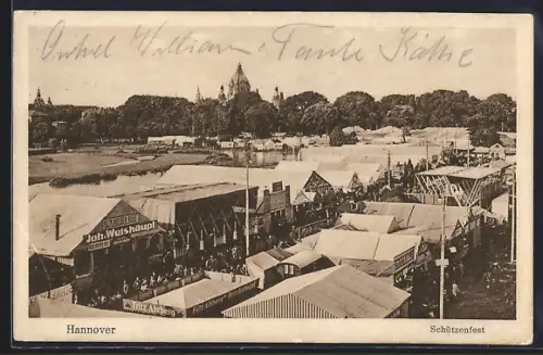 AK Hannover, Schützenfest, Volksfest aus der Vogelschau