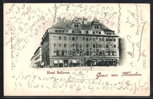 AK München, Hotel Bellevue