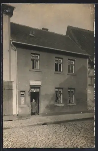 Foto-AK Gernrode / Harz, Friseur Friedrich Büchner