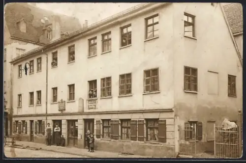 Foto-AK Augsburg, Milchhandlung Anton Bader