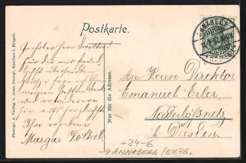 AK Wolkenstein, Unwetter, Folgen des Rauhfrostes, Leute an den umgekippten Telefonmasten