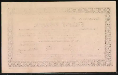 Notgeld Mohrungen 1918, 5 Mark, blauer Rand mit Kreisornamenten