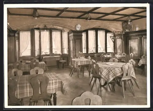 AK Schaffhausen, Hotel Schwanen, Innenansicht