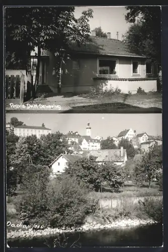 AK Dachau /Obb., Praxis Dr. H. Sewering, Ortsansicht