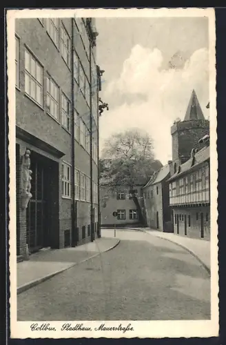 AK Cottbus, Stadthaus, Mauerstrasse
