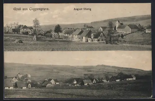 AK Coppengrave, Ortsansichten aus der Vogelschau