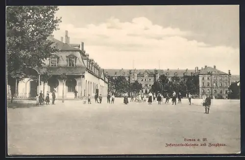 AK Hanau, Infanterie-Kaserne und Zeughaus