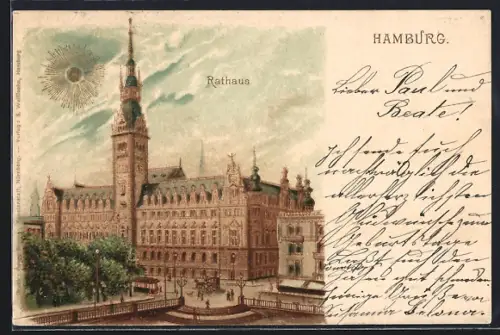 Sonnenschein-AK Hamburg, Partie am Rathaus