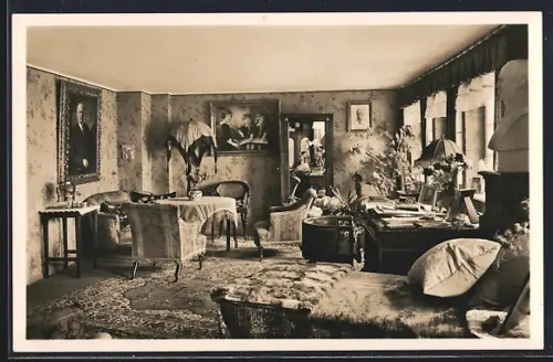 AK Tutzing, Der 70. Geburtstag des Feldherrn, Villa General Ludendorff