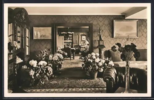 AK Tutzing, Der 70. Geburtstag des Feldherrn, Villa General Ludendorff