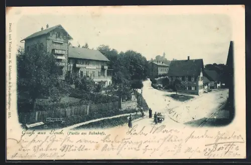 AK Lorch / Remstal, Partie am Bahnhof
