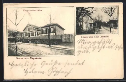 AK Rappenau, Kindersoolbad, Strasse zum Sofie Luisenbad