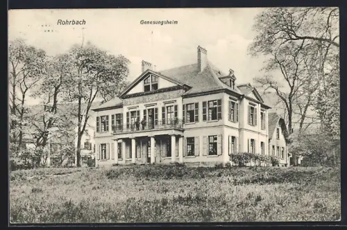 AK Rohrbach / Heidelberg, Genesungsheim mit Park
