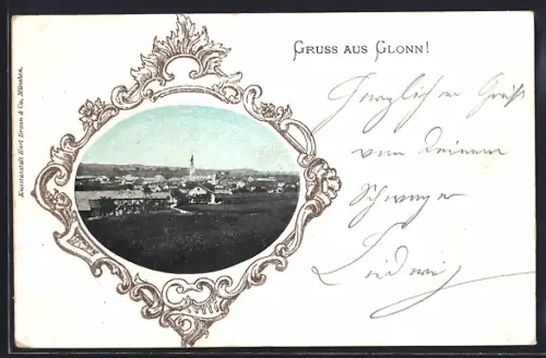 AK Glonn, Blick zum Ort im Rahmen